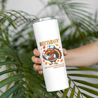 Thanksgiving Turkey Nurse Skinny Tumbler Labor and Delivery Birthday Specialty