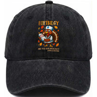 Thanksgiving Turkey Nurse Washed Cotton Baseball Cap Labor and Delivery Birthday Specialty