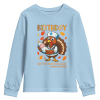 Thanksgiving Turkey Nurse Youth Sweatshirt Labor and Delivery Birthday Specialty - Wonder Print Shop