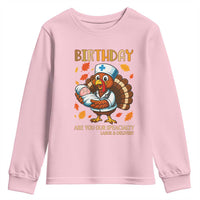 Thanksgiving Turkey Nurse Youth Sweatshirt Labor and Delivery Birthday Specialty - Wonder Print Shop