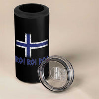 Ro Ro Norge Norway Norwegian Flag 4 in 1 Can Cooler Tumbler