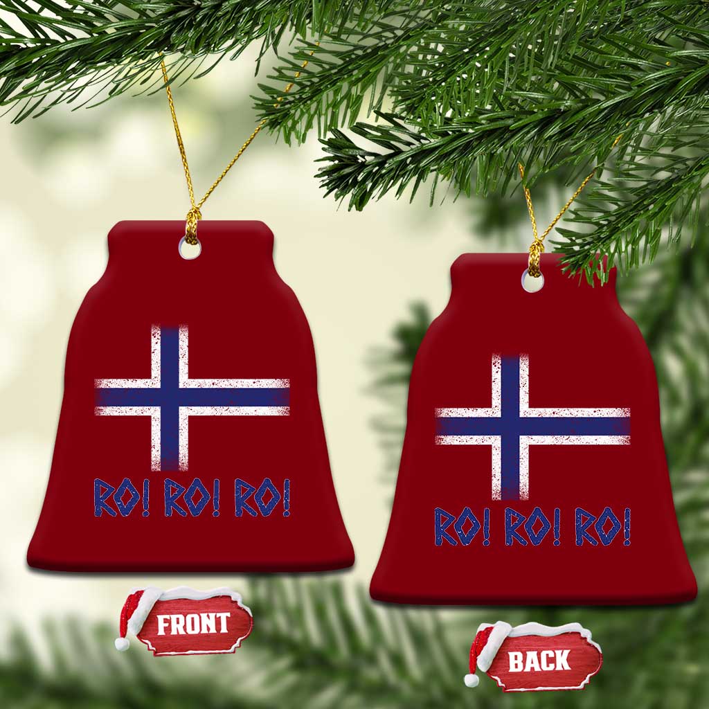 Ro Ro Norge Norway Norwegian Flag Ceramic Ornament