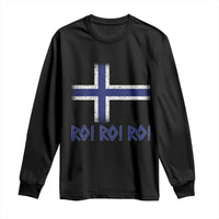 Ro Ro Norge Norway Norwegian Flag Long Sleeve Shirt