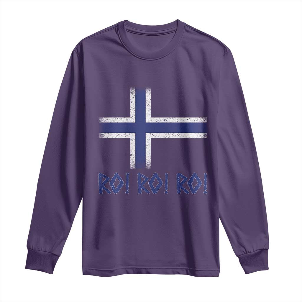 Ro Ro Norge Norway Norwegian Flag Long Sleeve Shirt