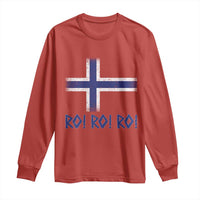 Ro Ro Norge Norway Norwegian Flag Long Sleeve Shirt