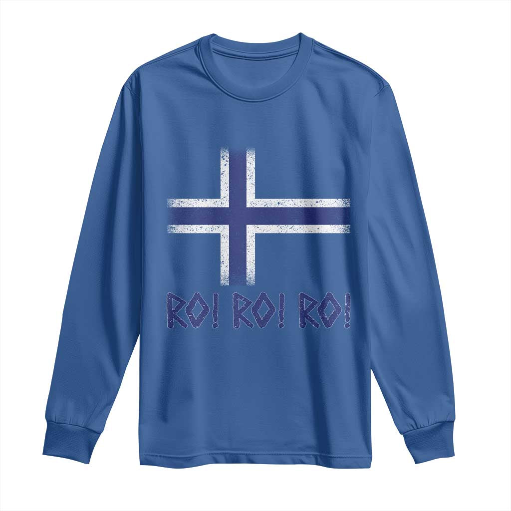 Ro Ro Norge Norway Norwegian Flag Long Sleeve Shirt