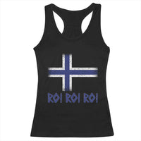Ro Ro Norge Norway Norwegian Flag Racerback Tank Top