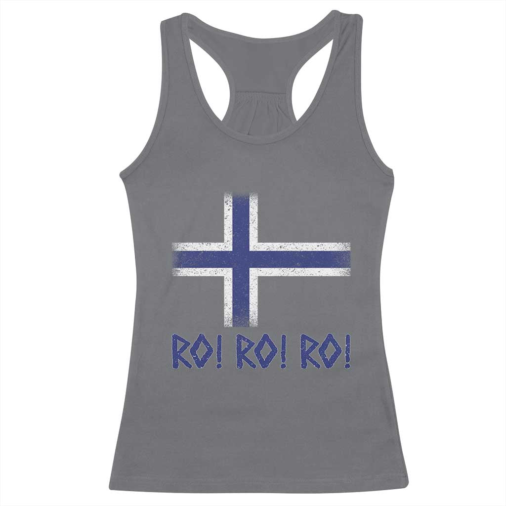 Ro Ro Norge Norway Norwegian Flag Racerback Tank Top