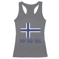 Ro Ro Norge Norway Norwegian Flag Racerback Tank Top