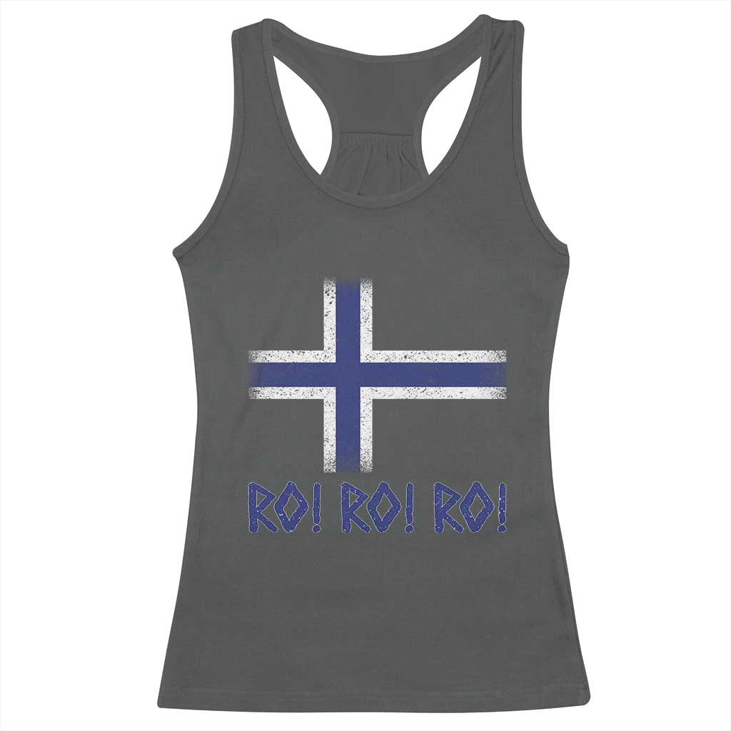 Ro Ro Norge Norway Norwegian Flag Racerback Tank Top