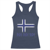 Ro Ro Norge Norway Norwegian Flag Racerback Tank Top