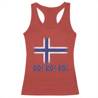 Ro Ro Norge Norway Norwegian Flag Racerback Tank Top