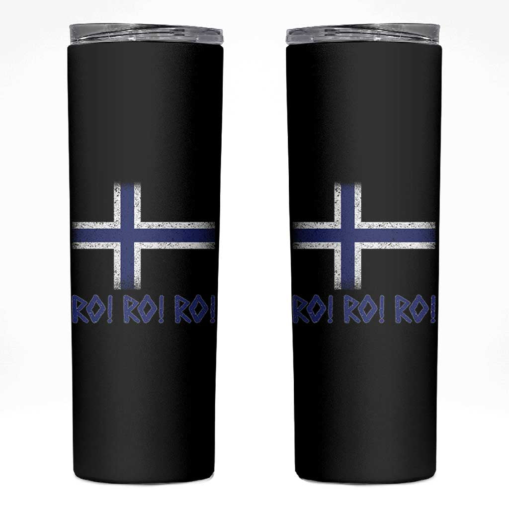 Ro Ro Norge Norway Norwegian Flag Skinny Tumbler