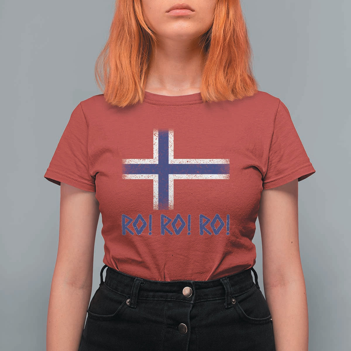 Ro Ro Norge Norway Norwegian Flag T Shirt For Women