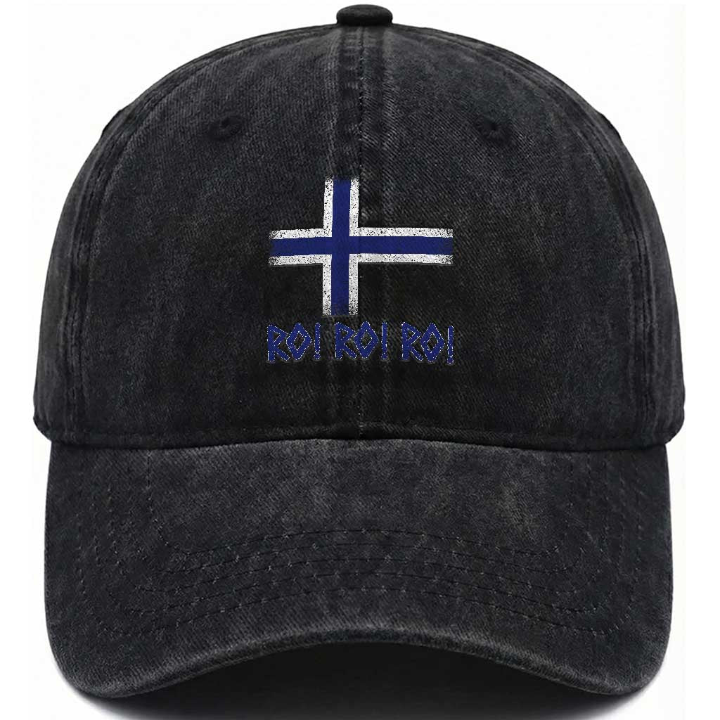 Ro Ro Norge Norway Norwegian Flag Washed Cotton Baseball Cap
