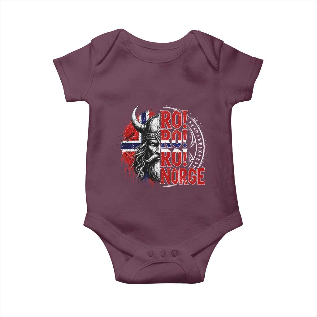 Ro Ro Norge Norway Flag Baby Onesie Cool Norwegian Viking
