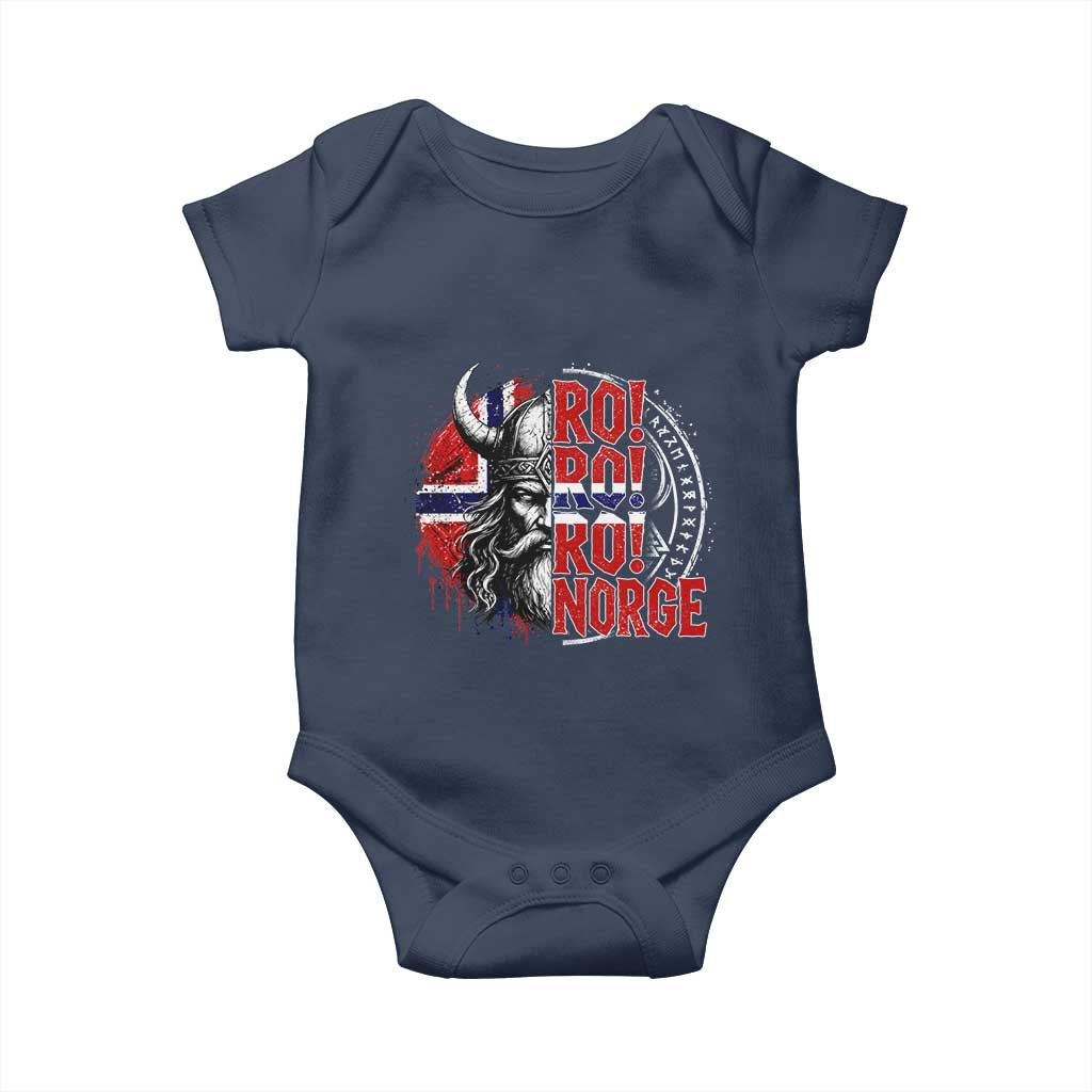 Ro Ro Norge Norway Flag Baby Onesie Cool Norwegian Viking