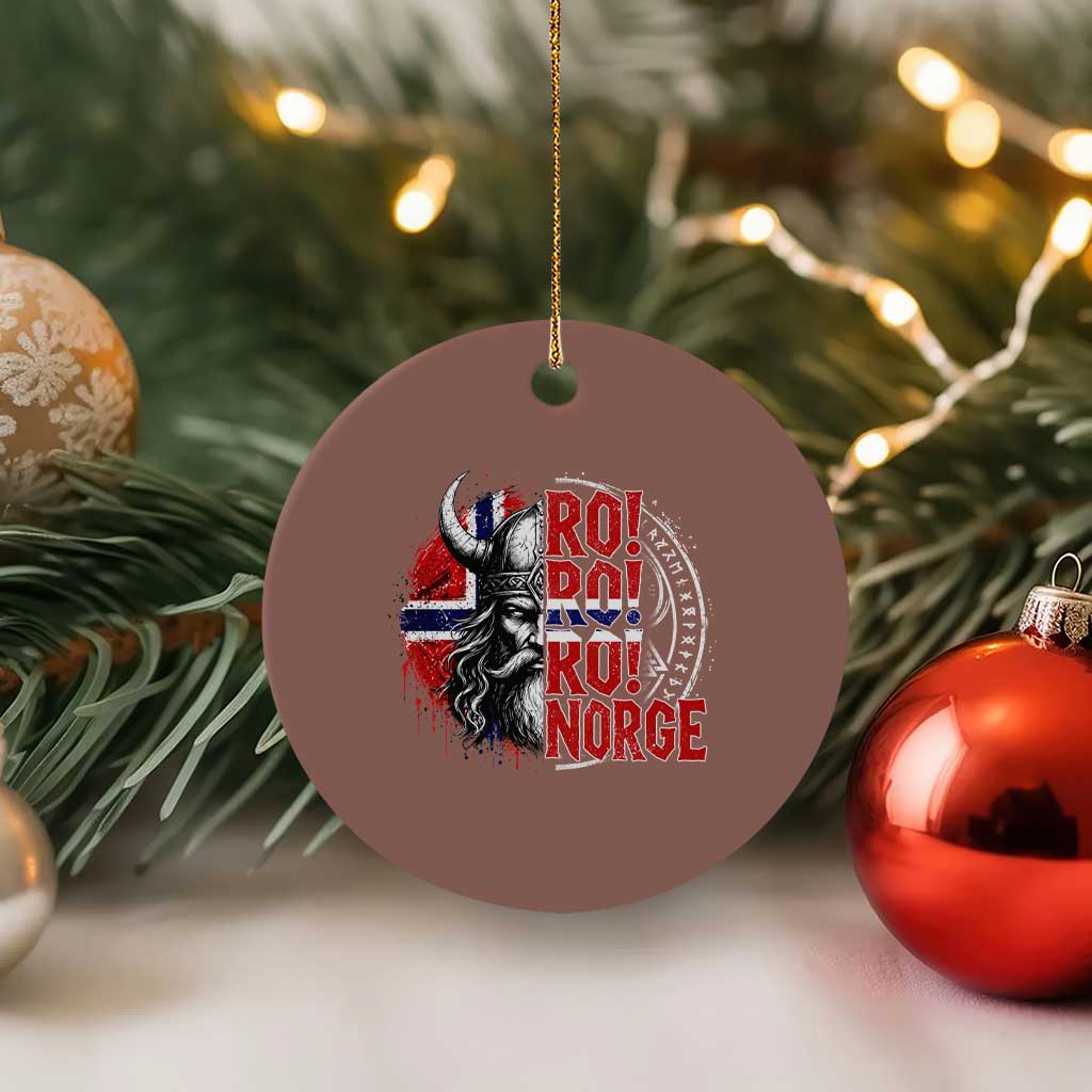 Ro Ro Norge Norway Flag Ceramic Ornament Cool Norwegian Viking