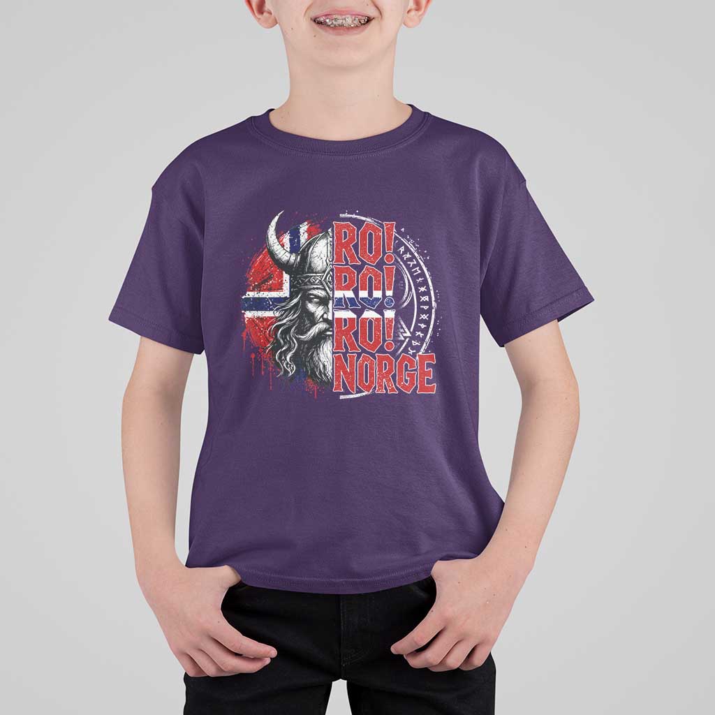 Ro Ro Norge Norway Flag T Shirt For Kid Cool Norwegian Viking