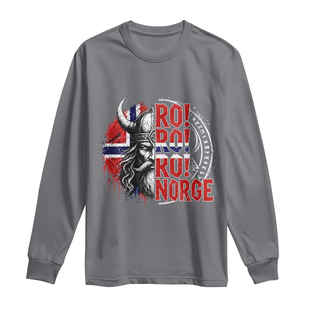 Ro Ro Norge Norway Flag Long Sleeve Shirt Cool Norwegian Viking