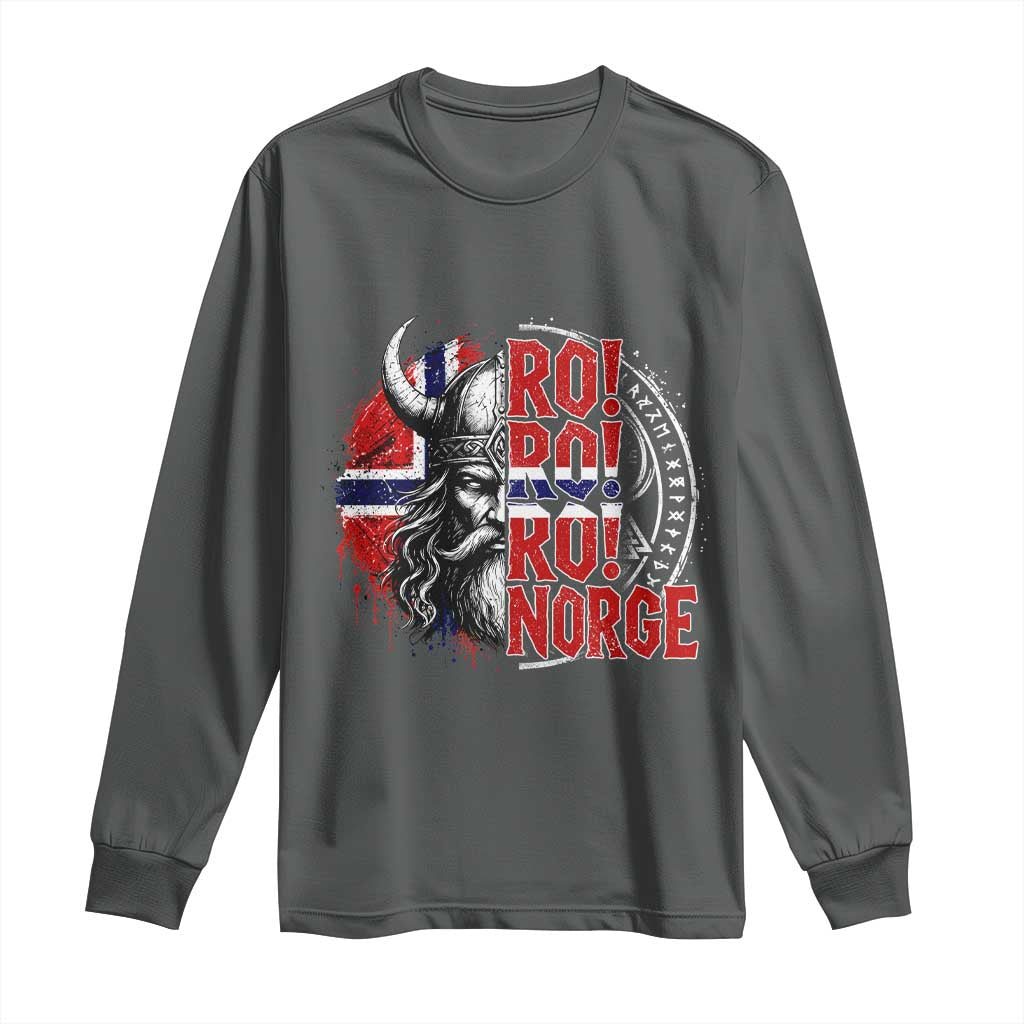 Ro Ro Norge Norway Flag Long Sleeve Shirt Cool Norwegian Viking