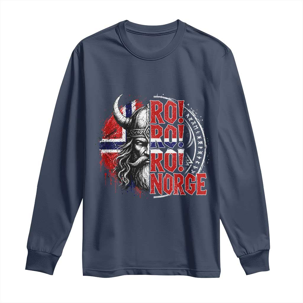 Ro Ro Norge Norway Flag Long Sleeve Shirt Cool Norwegian Viking