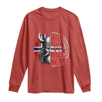 Ro Ro Norge Norway Flag Long Sleeve Shirt Cool Norwegian Viking