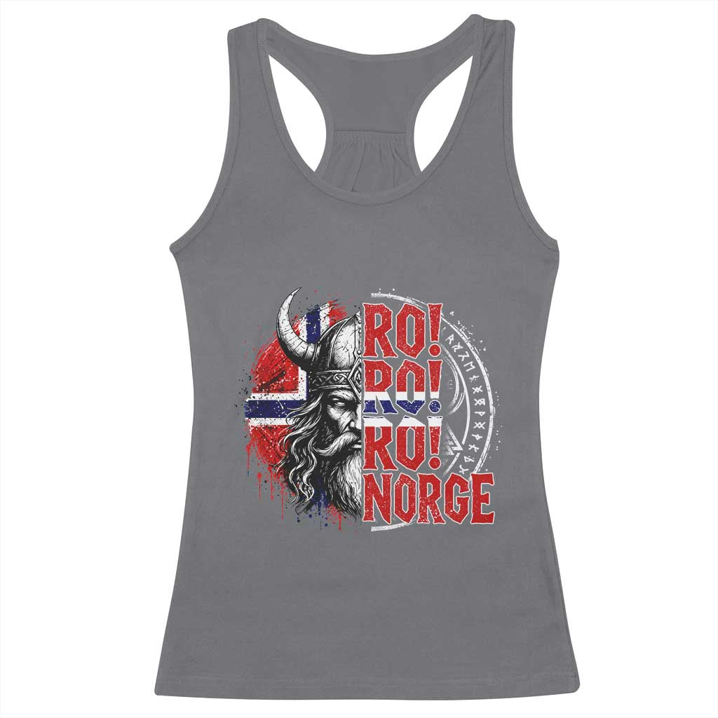 Ro Ro Norge Norway Flag Racerback Tank Top Cool Norwegian Viking