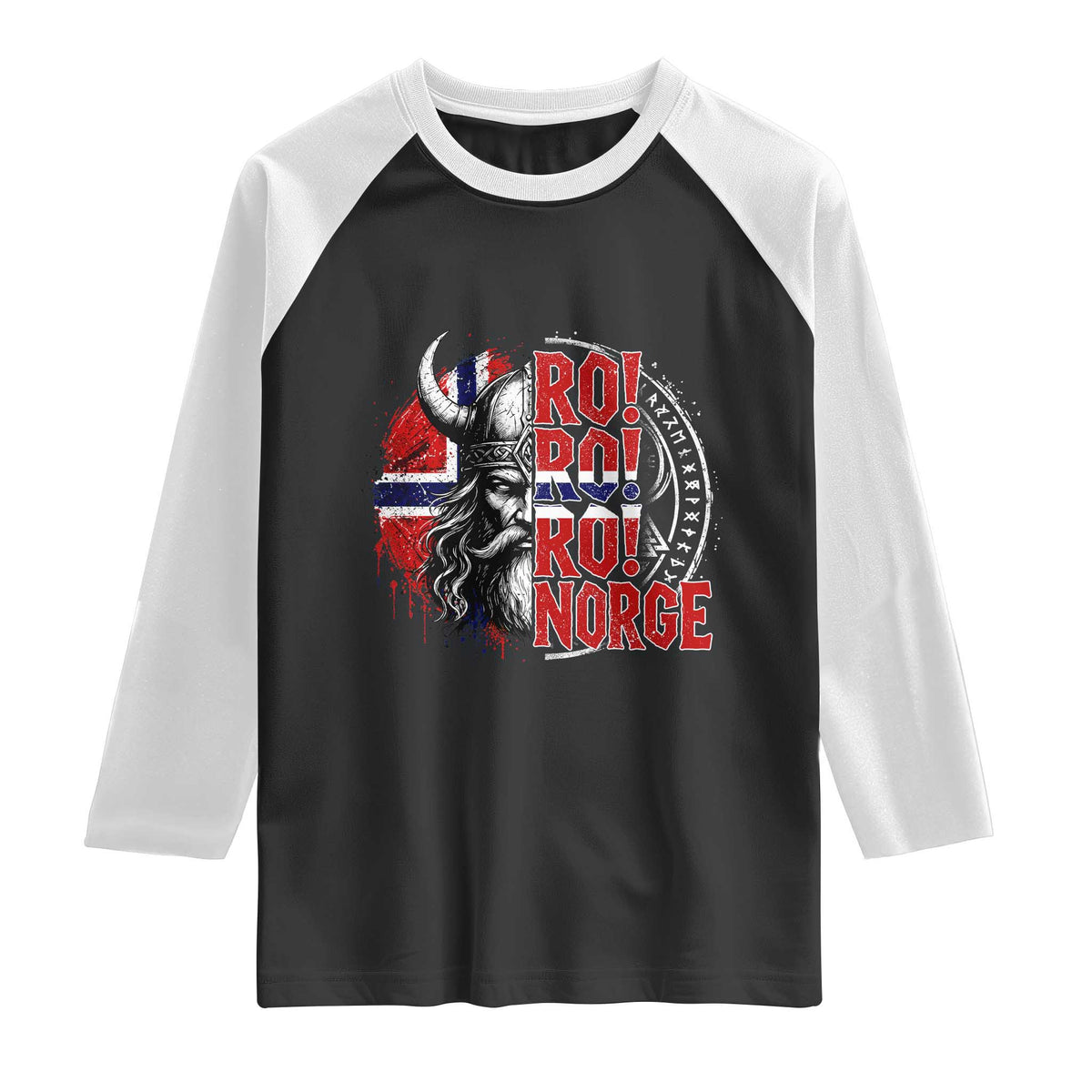 Ro Ro Norge Norway Flag Raglan Shirt Cool Norwegian Viking