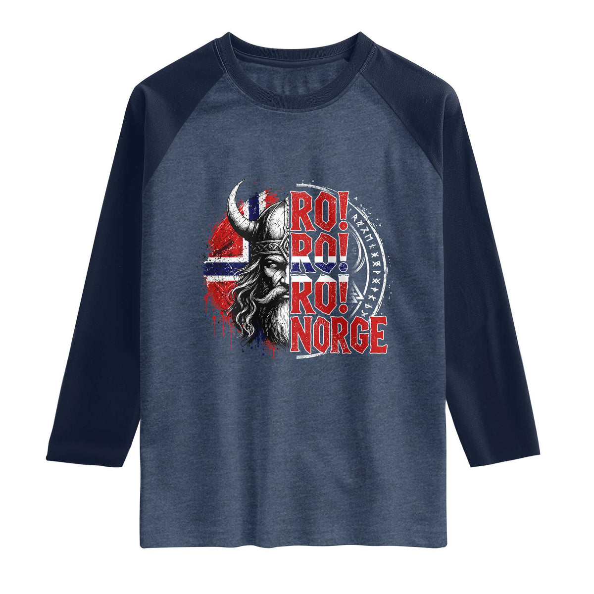 Ro Ro Norge Norway Flag Raglan Shirt Cool Norwegian Viking