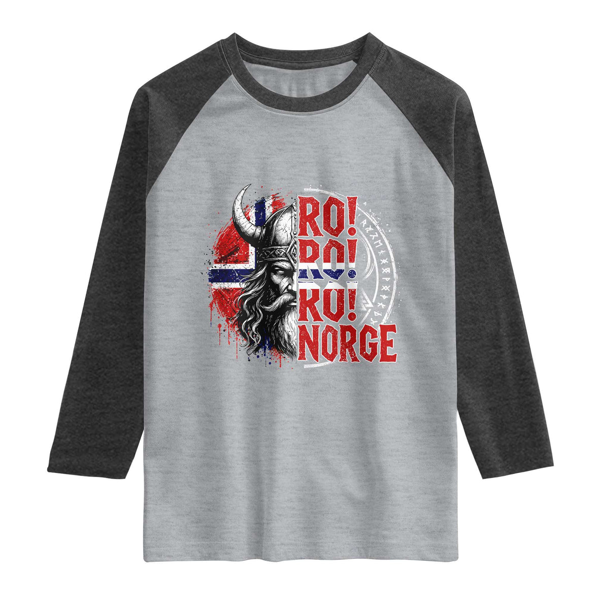 Ro Ro Norge Norway Flag Raglan Shirt Cool Norwegian Viking