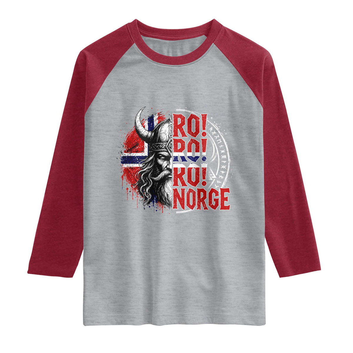 Ro Ro Norge Norway Flag Raglan Shirt Cool Norwegian Viking