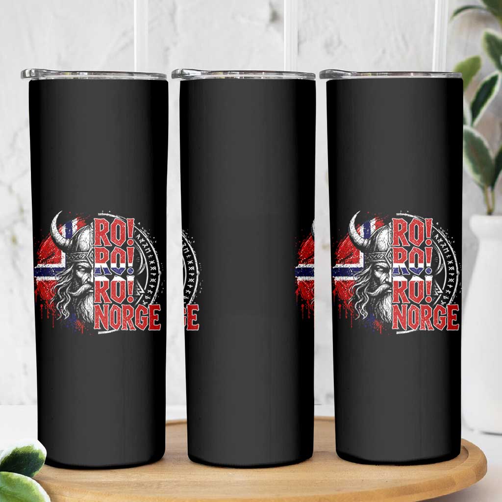 Ro Ro Norge Norway Flag Skinny Tumbler Cool Norwegian Viking