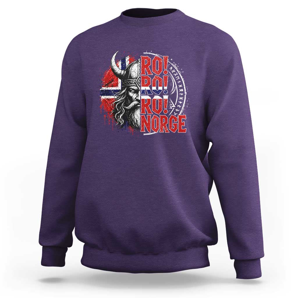 Ro Ro Norge Norway Flag Sweatshirt Cool Norwegian Viking