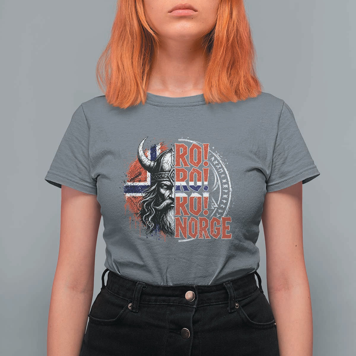 Ro Ro Norge Norway Flag T Shirt For Women Cool Norwegian Viking
