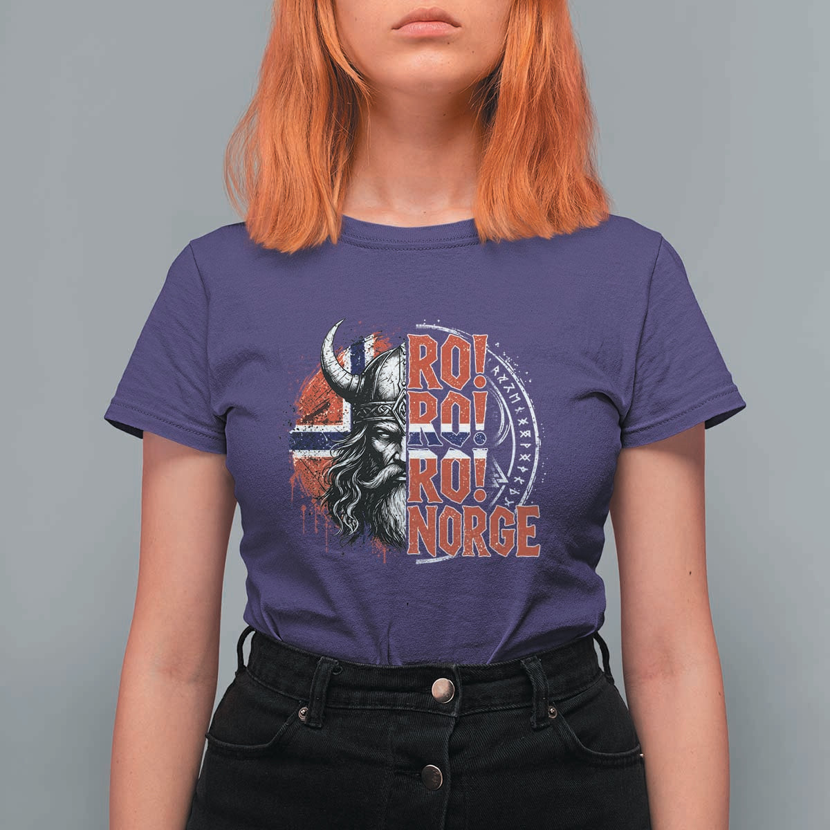 Ro Ro Norge Norway Flag T Shirt For Women Cool Norwegian Viking