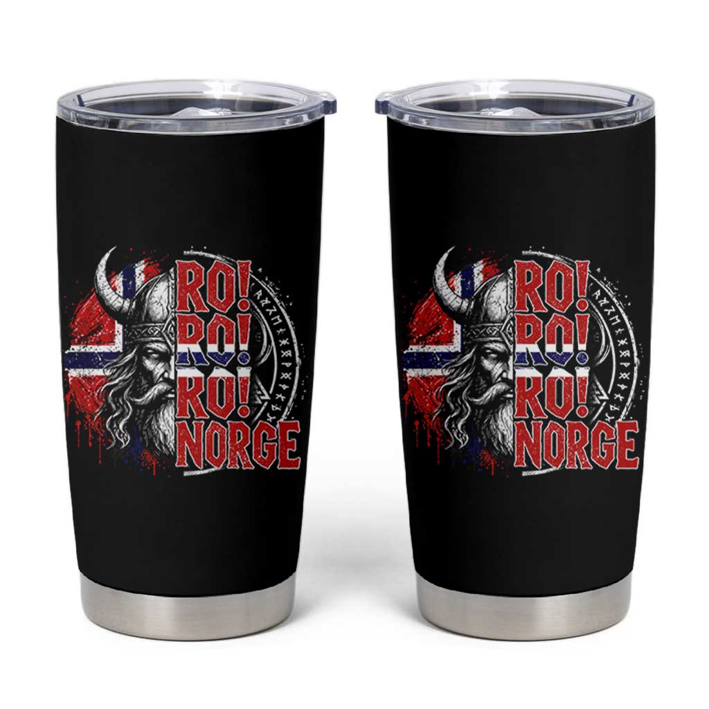 Ro Ro Norge Norway Flag Tumbler Cup Cool Norwegian Viking