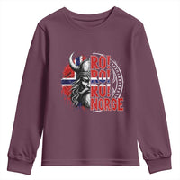 Ro Ro Norge Norway Flag Youth Sweatshirt Cool Norwegian Viking