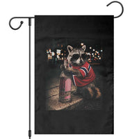 Funny Raccoon Whiskey Sunglasses Norwegian Flag Garden Flag Viral Trash Panda Football Texas Souvenir Meme