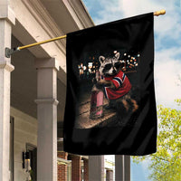 Funny Raccoon Whiskey Sunglasses Norwegian Flag Garden Flag Viral Trash Panda Football Texas Souvenir Meme