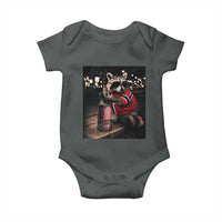 Funny Raccoon Whiskey Sunglasses Norwegian Flag Baby Onesie Viral Trash Panda Football Texas Souvenir Meme