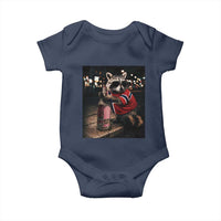 Funny Raccoon Whiskey Sunglasses Norwegian Flag Baby Onesie Viral Trash Panda Football Texas Souvenir Meme