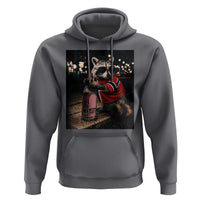 Funny Raccoon Whiskey Sunglasses Norwegian Flag Hoodie Viral Trash Panda Football Texas Souvenir Meme