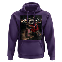 Funny Raccoon Whiskey Sunglasses Norwegian Flag Hoodie Viral Trash Panda Football Texas Souvenir Meme