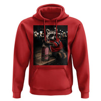 Funny Raccoon Whiskey Sunglasses Norwegian Flag Hoodie Viral Trash Panda Football Texas Souvenir Meme