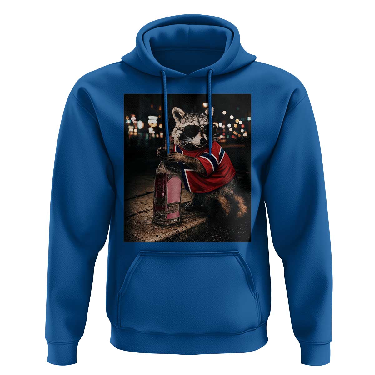 Funny Raccoon Whiskey Sunglasses Norwegian Flag Hoodie Viral Trash Panda Football Texas Souvenir Meme