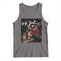 Funny Raccoon Whiskey Sunglasses Norwegian Flag Tank Top Viral Trash Panda Football Texas Souvenir Meme