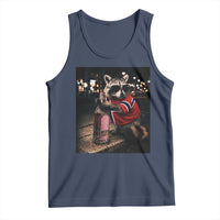 Funny Raccoon Whiskey Sunglasses Norwegian Flag Tank Top Viral Trash Panda Football Texas Souvenir Meme