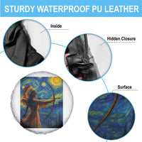 Native American Indian Women Spare Tire Cover Starry Night Indigenous Pride - Wonder Print Shop