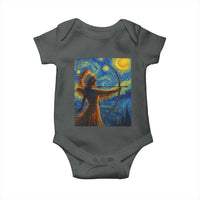 Native American Indian Women Baby Onesie Starry Night Indigenous Pride - Wonder Print Shop